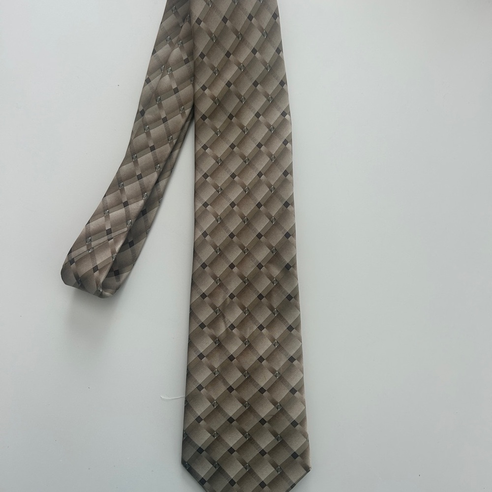 George Brown Geometric Silk Tie